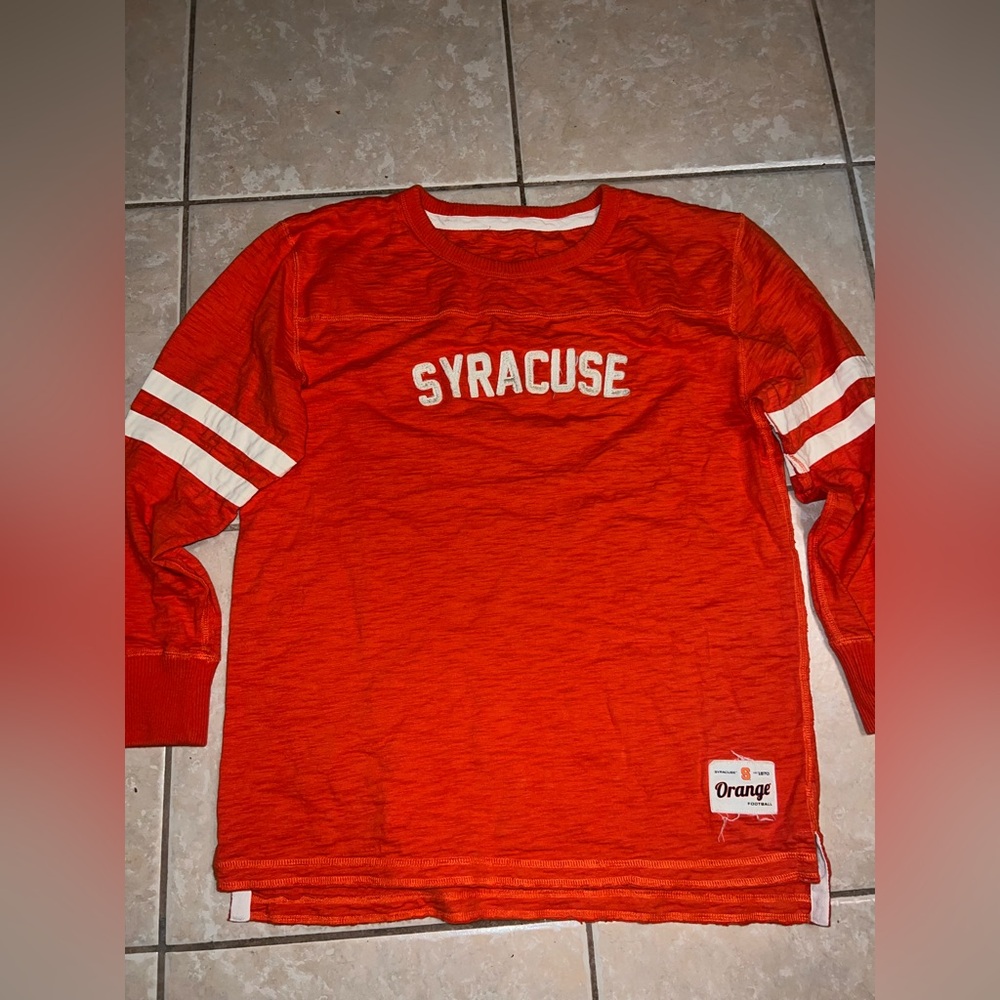 Orange Syracuse Long Sleeve Pullover - Picture 4 of 9